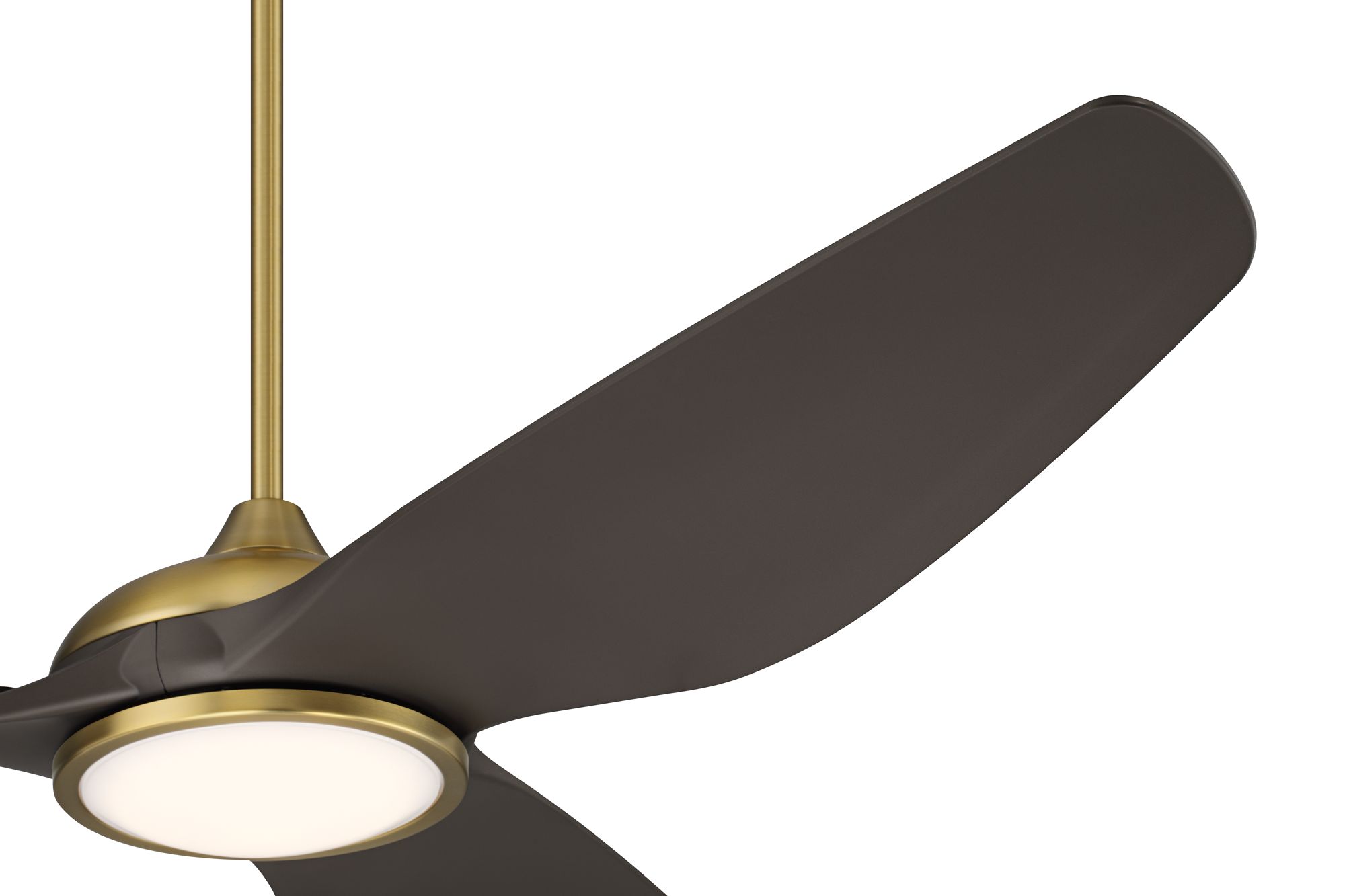 Image 3 60" Possini Euro Dark Vader Brass Bronze Damp Remote LED Ceiling Fan more views