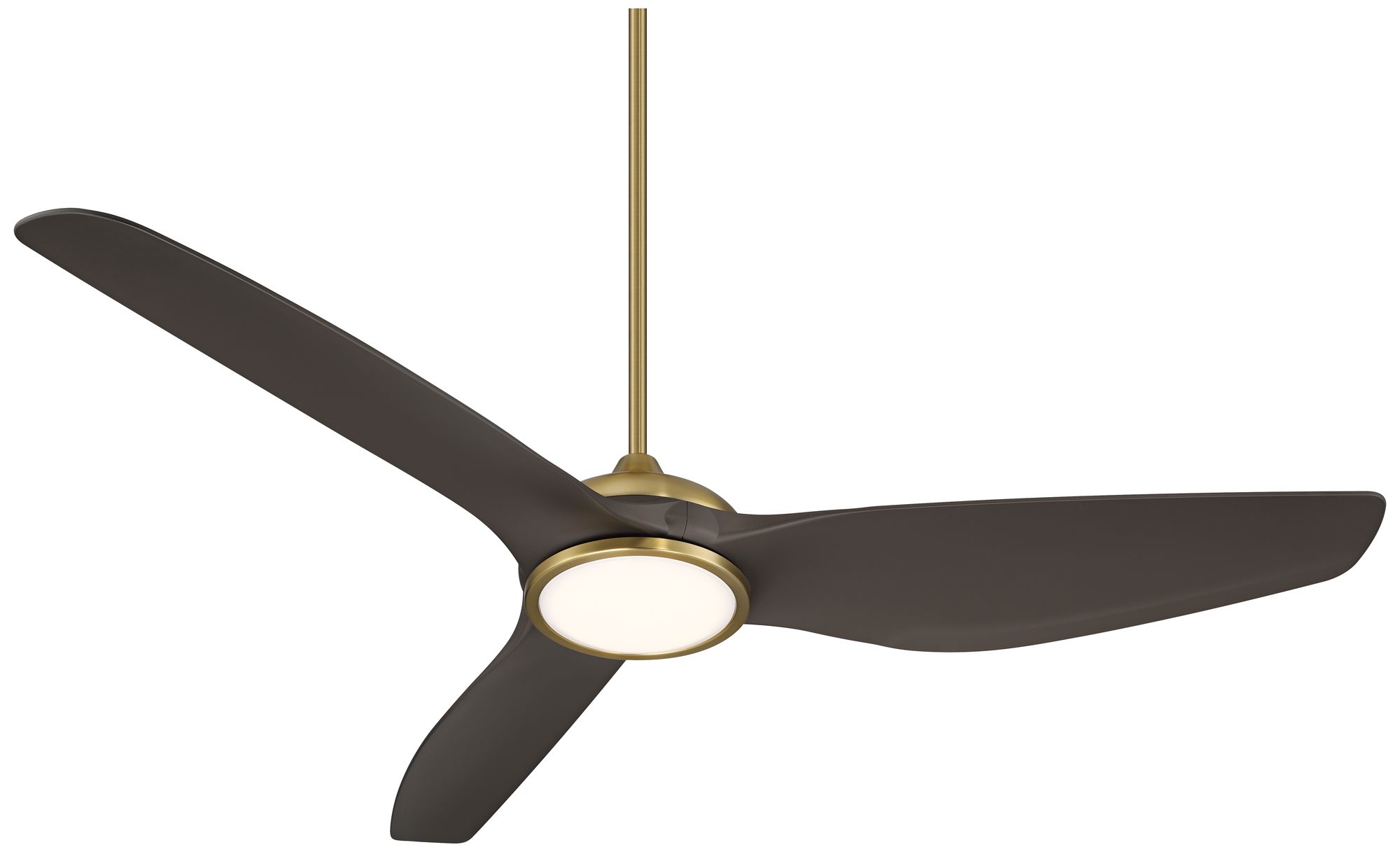Image 5 60" Possini Euro Dark Vader Brass Bronze Damp Remote LED Ceiling Fan more views