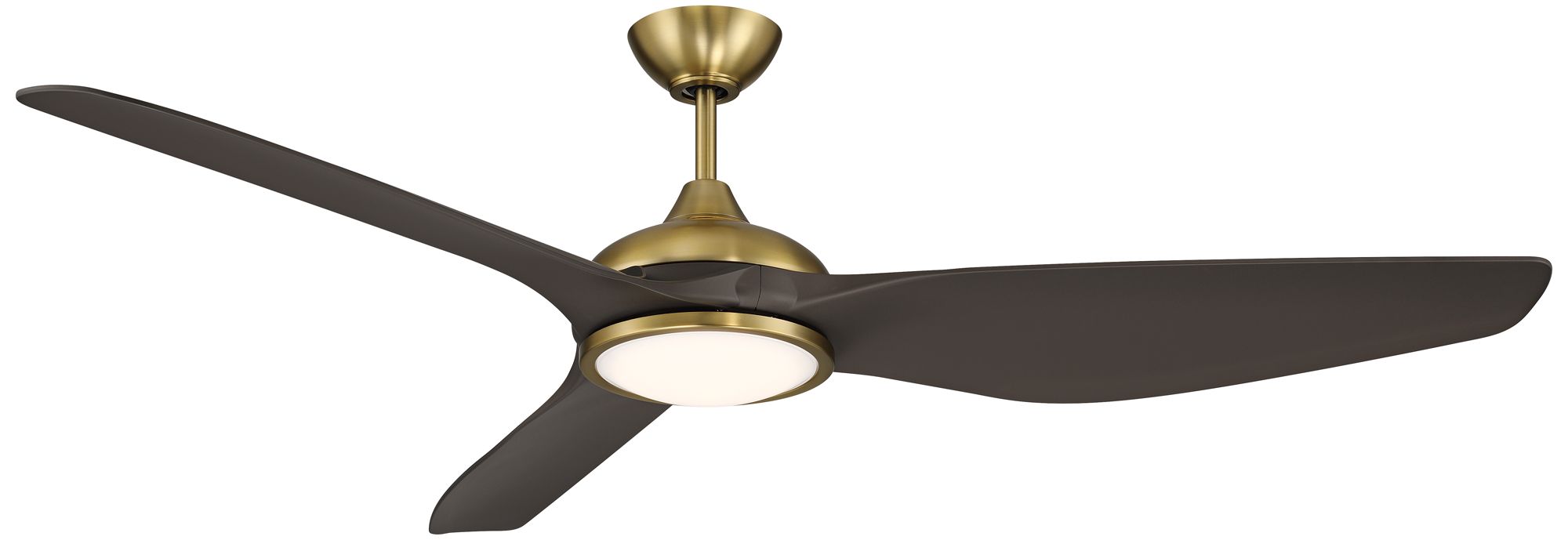 Image 6 60" Possini Euro Dark Vader Brass Bronze Damp Remote LED Ceiling Fan more views