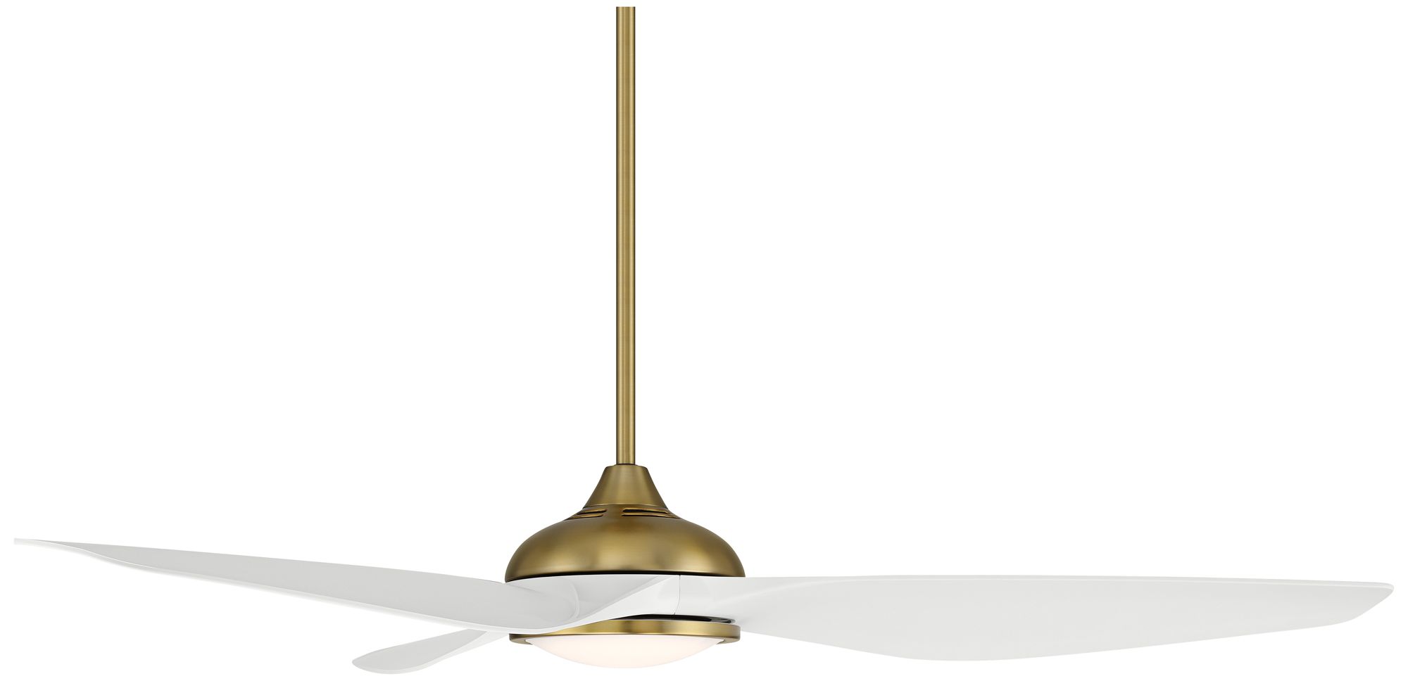 Image 5 60" Possini Euro Dark Vader Soft Brass Damp Remote LED Ceiling Fan more views