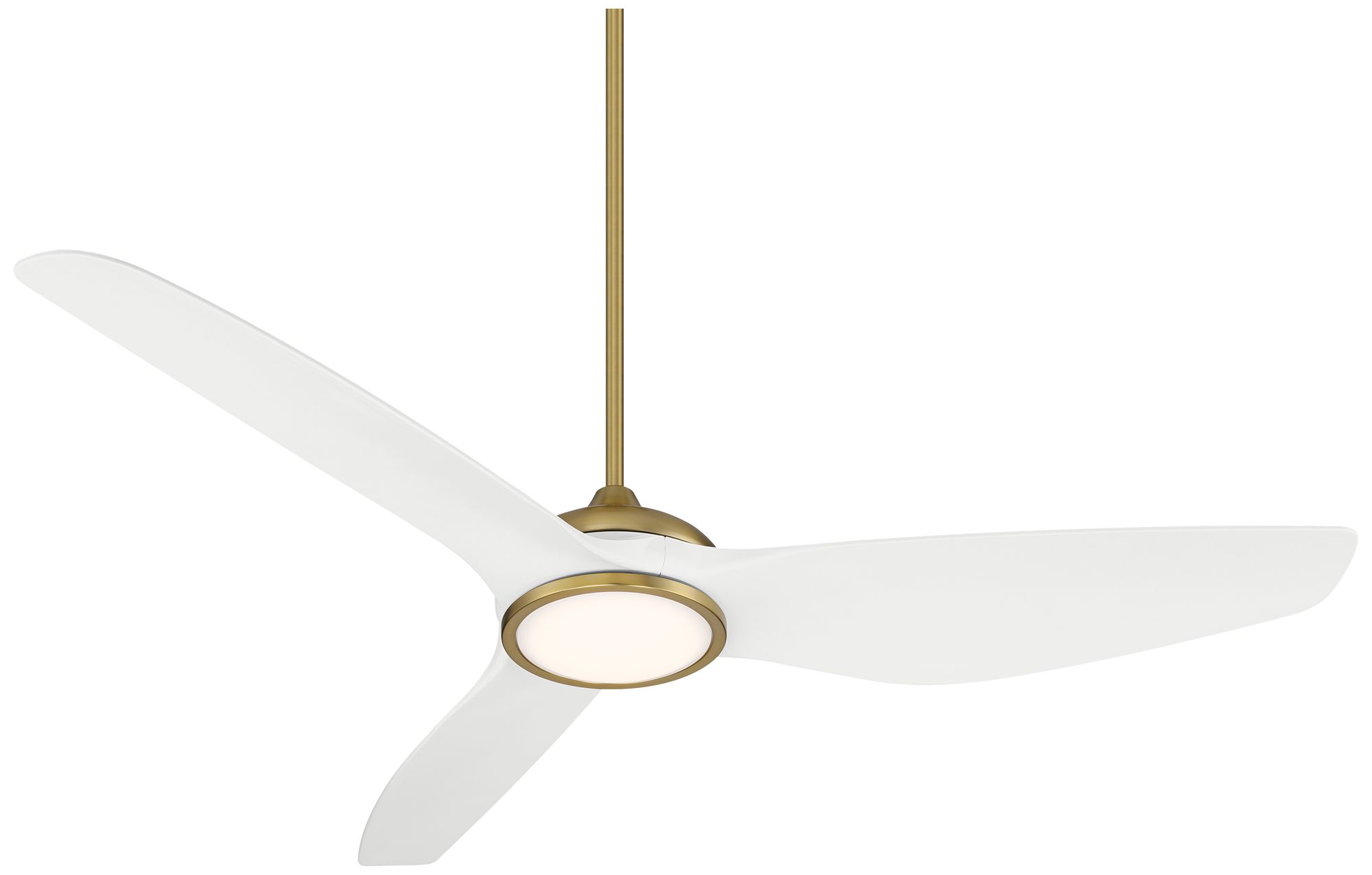 Image 6 60" Possini Euro Dark Vader Soft Brass Damp Remote LED Ceiling Fan more views