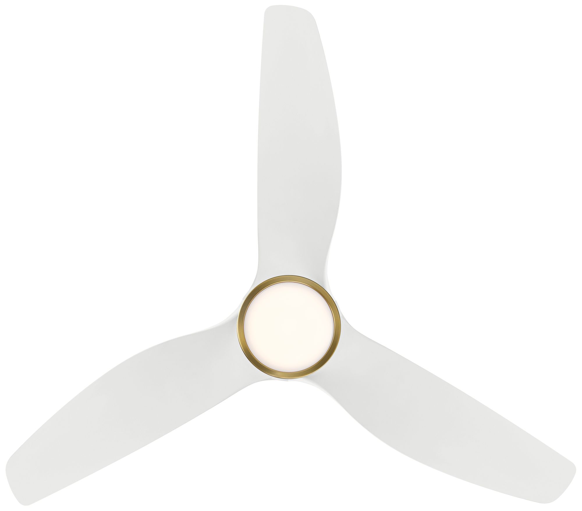 60" Possini Euro Dark Vader Soft Brass Damp Remote LED Ceiling Fan