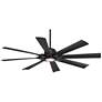 2_60" Possini Euro Defender Bronze Black LED Ceiling Fan with Remote
