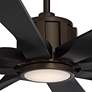 3_60" Possini Euro Defender Bronze Black LED Ceiling Fan with Remote more views