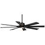 6_60" Possini Euro Defender Bronze Black LED Ceiling Fan with Remote more views