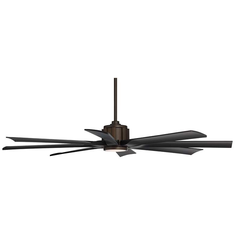 Image 7 60" Possini Euro Defender Bronze Black LED Ceiling Fan with Remote more views