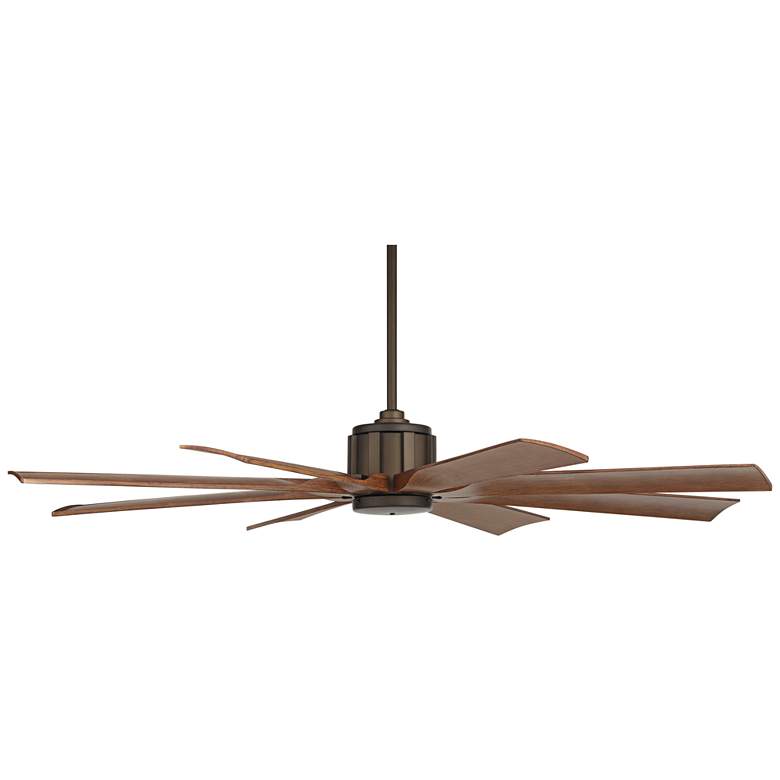 Image 7 60 inch Possini Euro Defender Bronze Koa Ceiling Fan with Remote more views