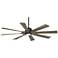 60" Possini Euro Defender Bronze Oak LED Ceiling Fan with Remote