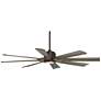 5_60" Possini Euro Defender Bronze Oak LED Ceiling Fan with Remote more views