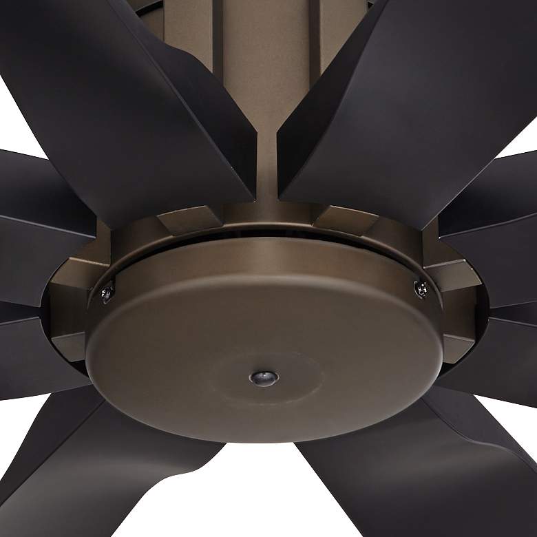 Image 3 60" Possini Euro Defender Oil Rubbed Bronze Ceiling Fan with Remote more views