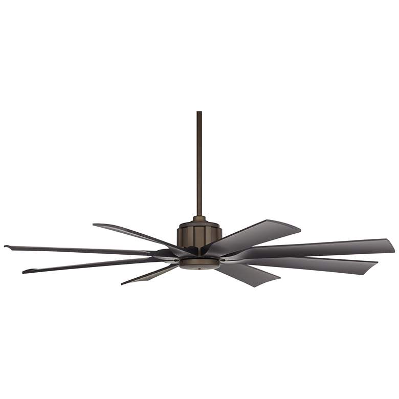 Image 5 60 inch Possini Euro Defender Oil Rubbed Bronze Ceiling Fan with Remote more views