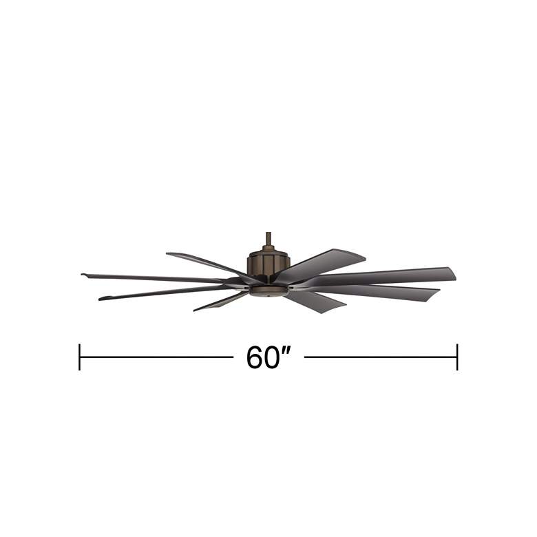 Image 7 60" Possini Euro Defender Oil Rubbed Bronze Ceiling Fan with Remote more views