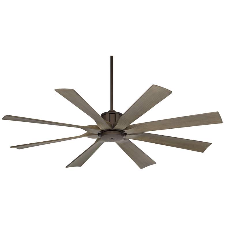 Image 2 60 inch Possini Euro Defender Oil-Rubbed Bronze Oak Ceiling Fan