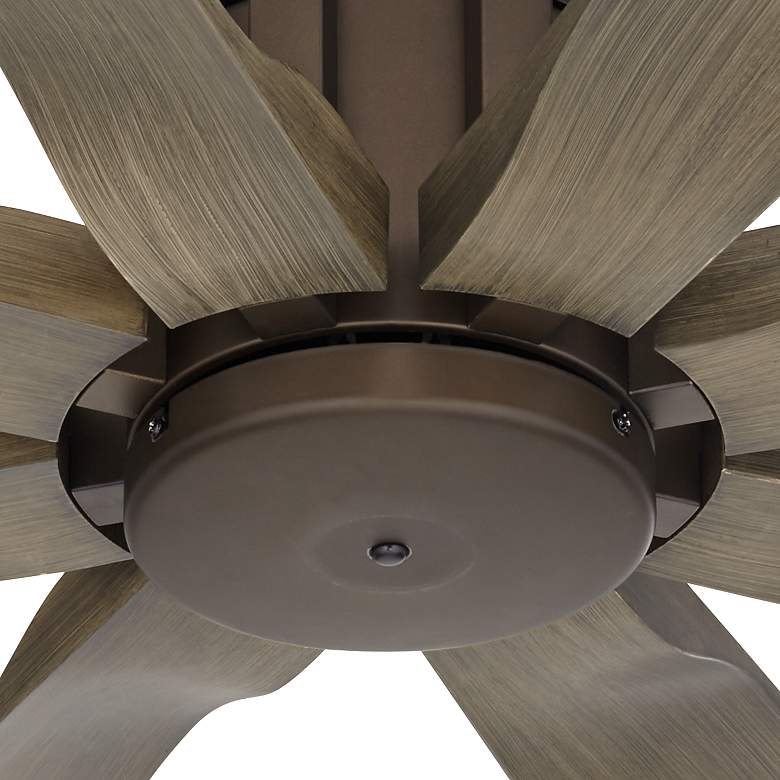Image 3 60 inch Possini Euro Defender Oil-Rubbed Bronze Oak Ceiling Fan more views