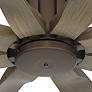 60" Possini Euro Defender Oil-Rubbed Bronze Oak Ceiling Fan