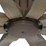 Thumbnail3 of 60" Possini Euro Defender Oil-Rubbed Bronze Oak Ceiling Fan more views