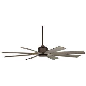 Image5 of 60" Possini Euro Defender Oil-Rubbed Bronze Oak Ceiling Fan more views