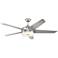 60" Possini Euro Design Edge Ceiling Fan with Remote Control