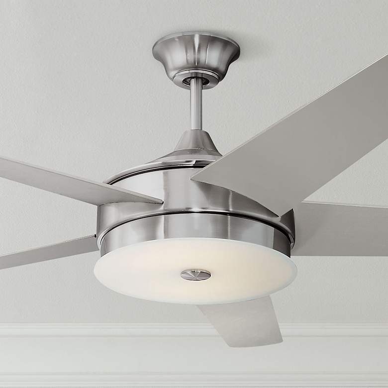 Image 1 60 inch Possini Euro Design Edge Ceiling Fan with Remote Control