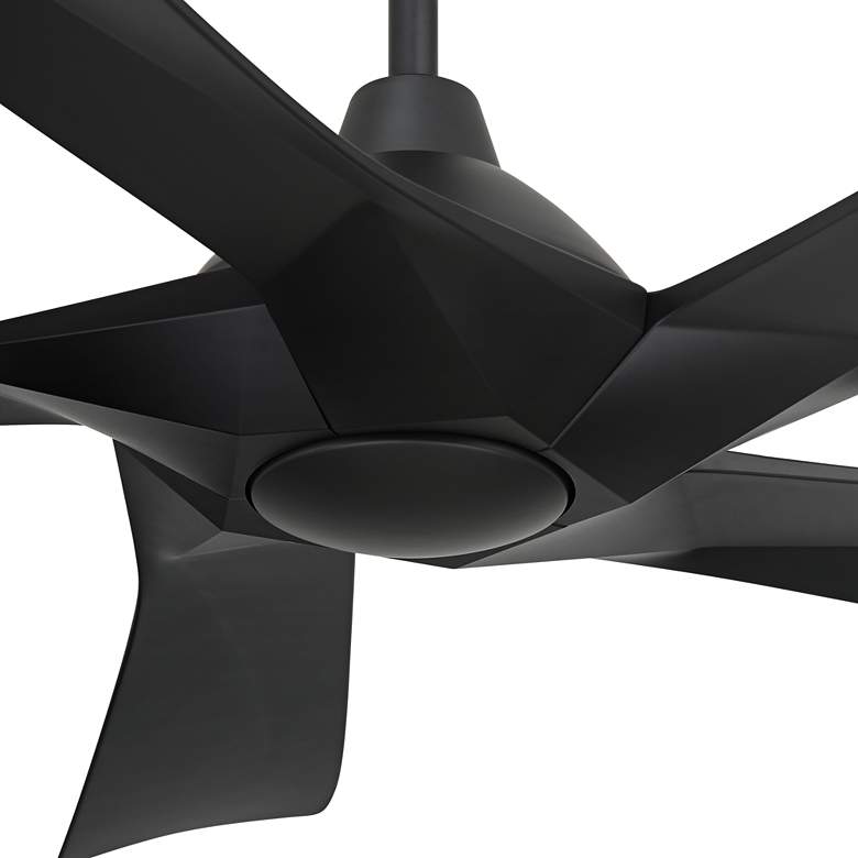 Image 5 60" Possini Euro Eloquent Matte Black Damp LED Remote Ceiling Fan more views