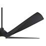 7_60" Possini Euro Eloquent Matte Black Damp LED Remote Ceiling Fan more views