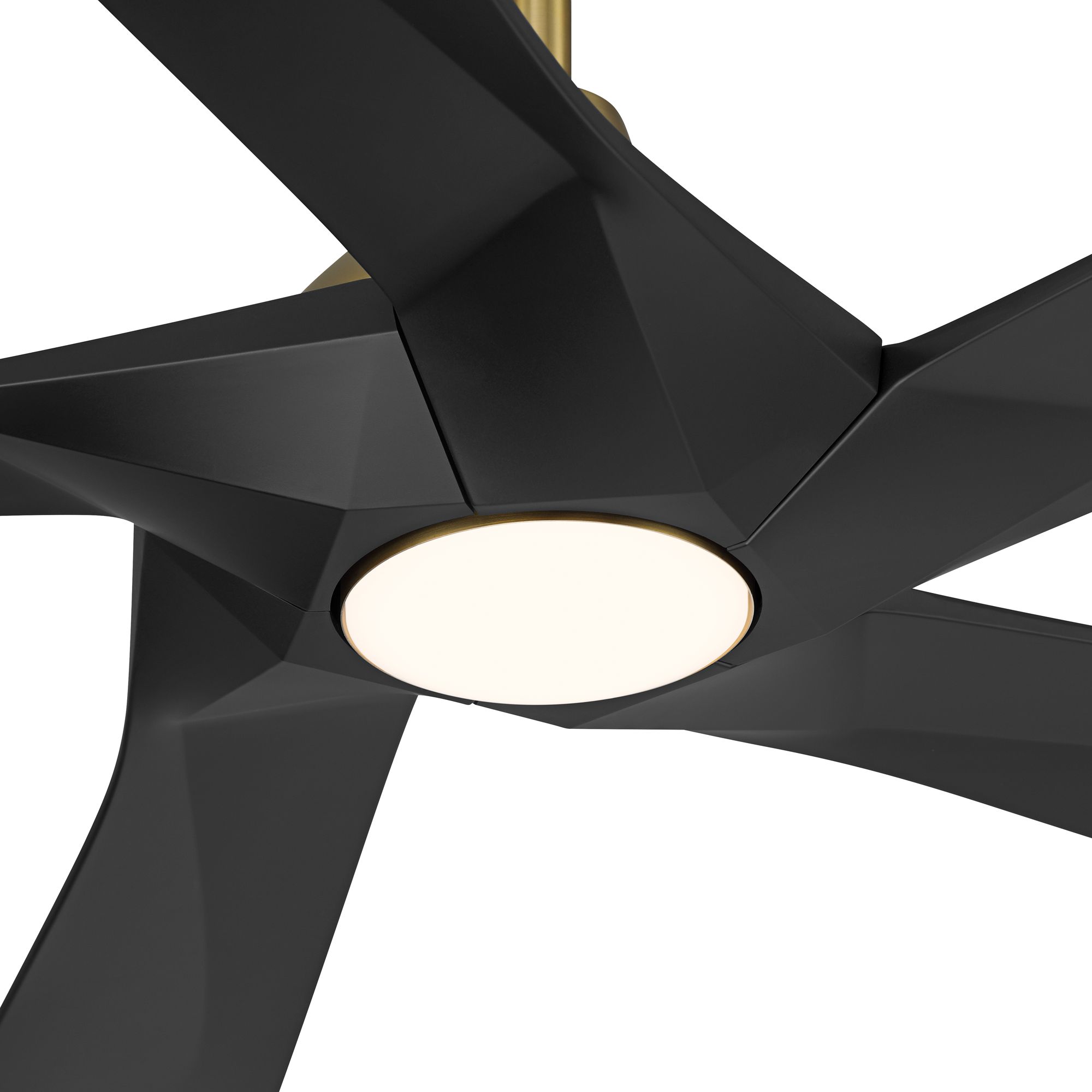 Image 2 60" Possini Euro Eloquent Soft Brass Damp LED Remote Ceiling Fan more views