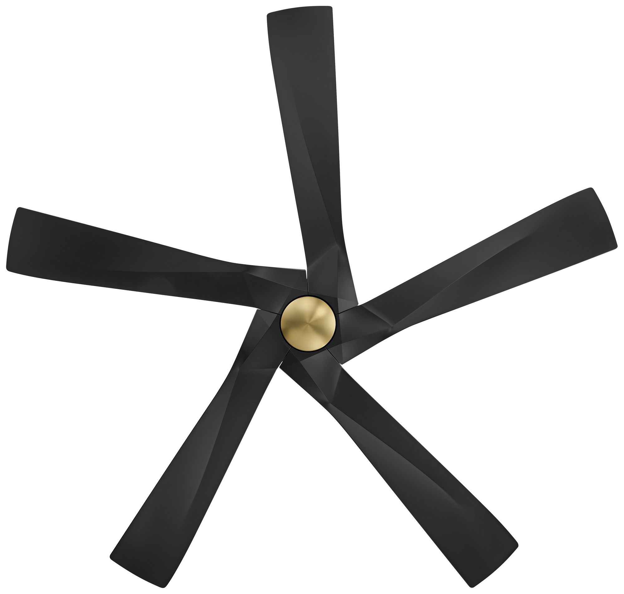 60" Possini Euro Eloquent Soft Brass Damp LED Remote Ceiling Fan