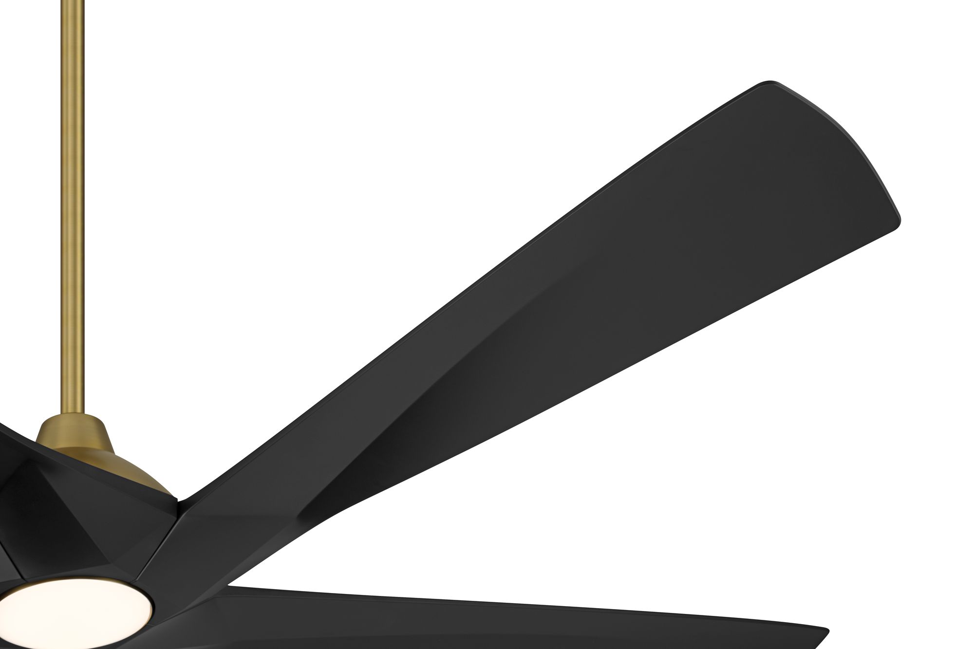Image 4 60" Possini Euro Eloquent Soft Brass Damp LED Remote Ceiling Fan more views