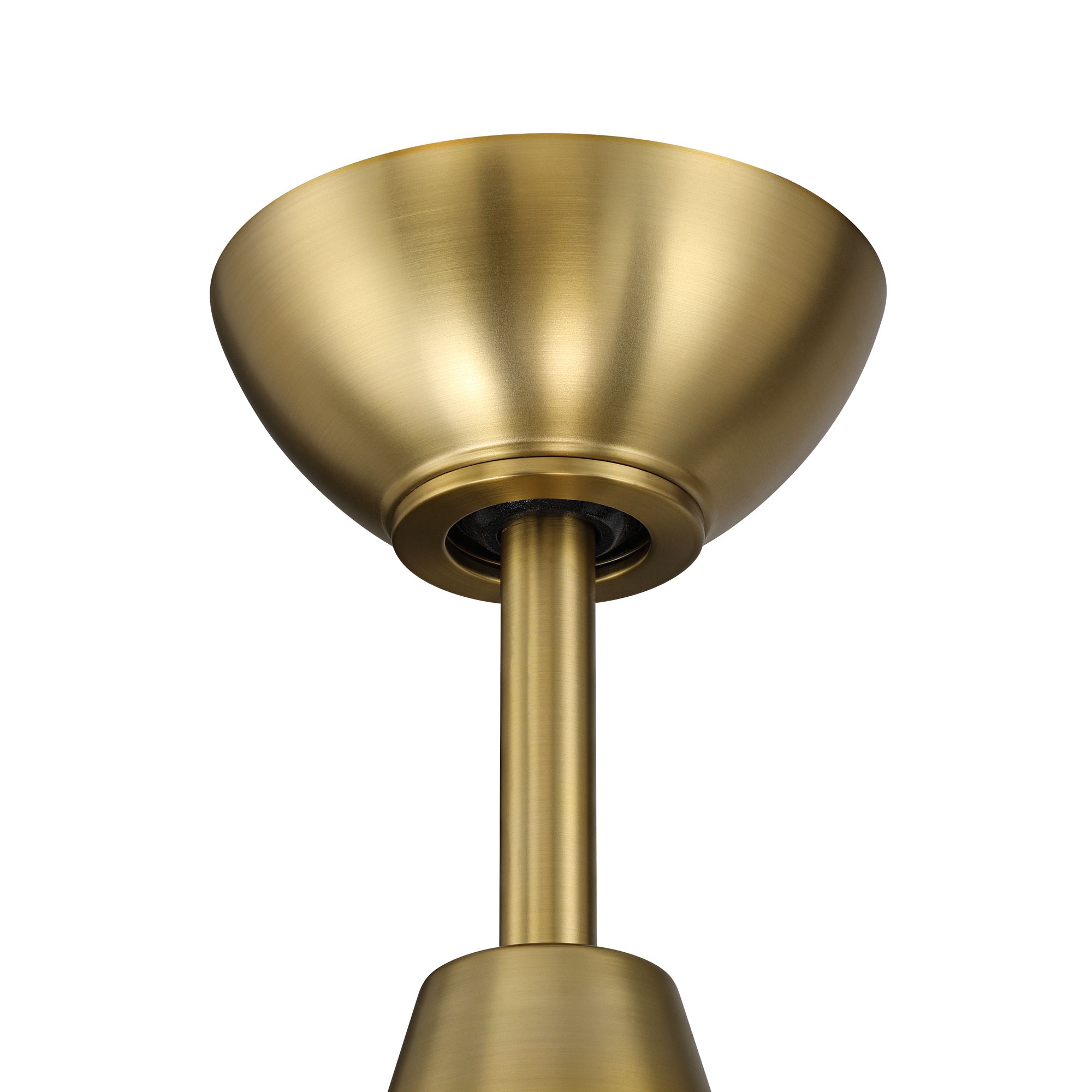Image 5 60" Possini Euro Eloquent Soft Brass Damp LED Remote Ceiling Fan more views