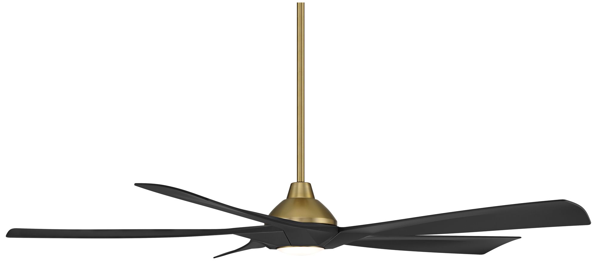Image 6 60" Possini Euro Eloquent Soft Brass Damp LED Remote Ceiling Fan more views