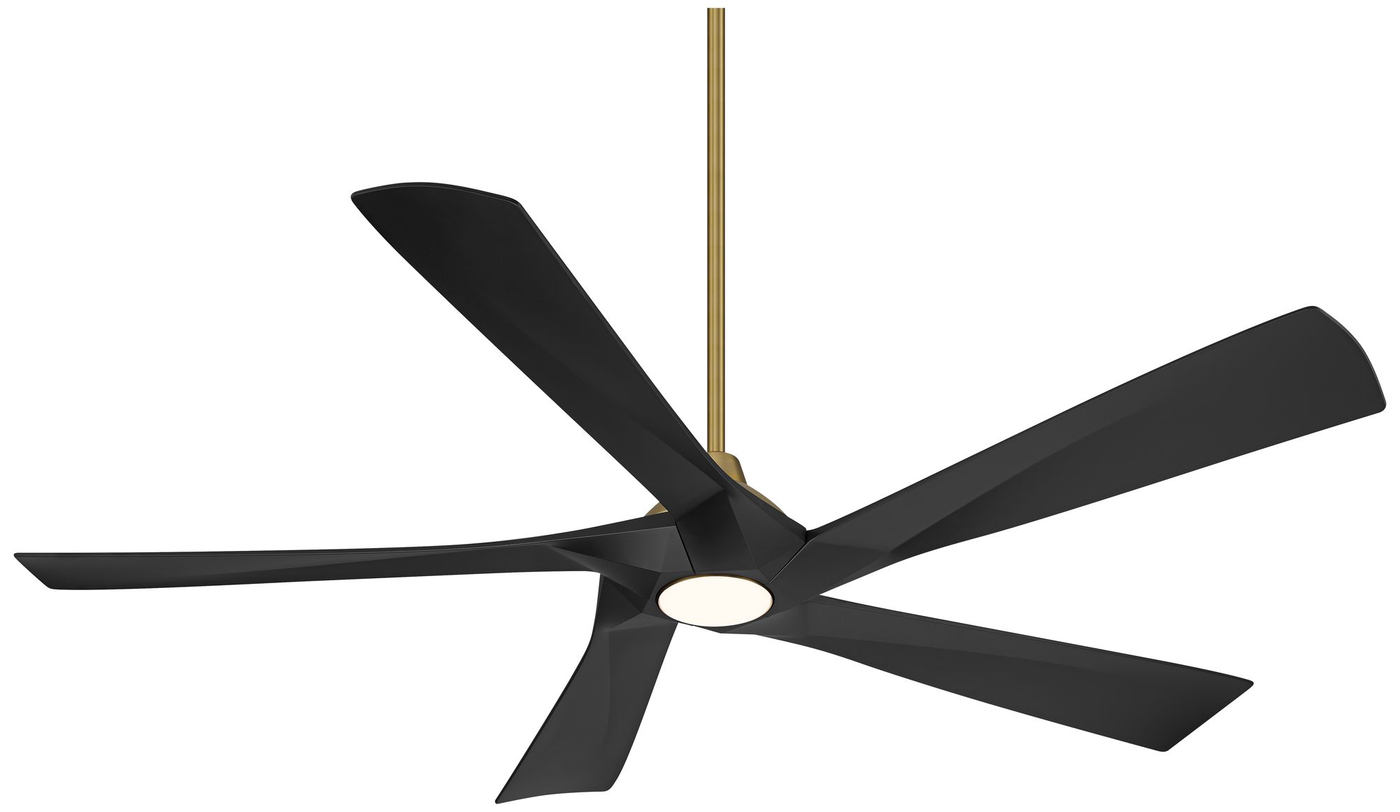Image 7 60" Possini Euro Eloquent Soft Brass Damp LED Remote Ceiling Fan more views