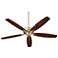 60" Quorum Breeze Aged Brass Ceiling Fan