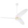 60" Quorum Brisa Studio White and Aged Brass Ceiling Fan