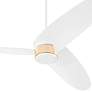 2_60" Quorum Brisa Studio White and Aged Brass Ceiling Fan more views