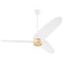 5_60" Quorum Brisa Studio White and Aged Brass Ceiling Fan more views