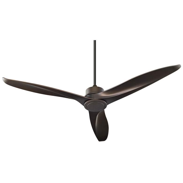 Image 2 60 inch Quorum Kress Oiled Bronze Indoor Ceiling Fan with Wall Control