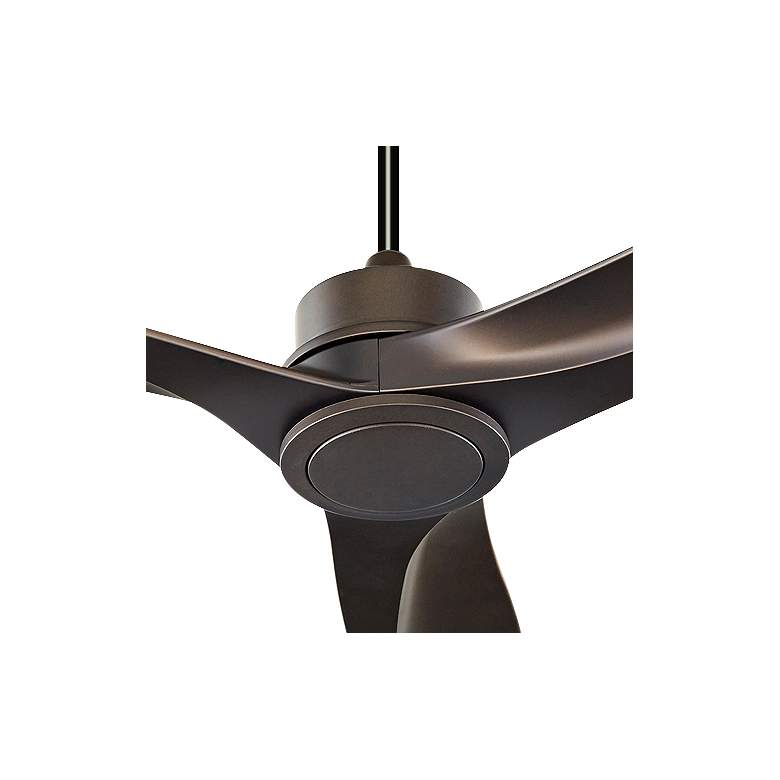 Image 3 60" Quorum Kress Oiled Bronze Indoor Ceiling Fan with Wall Control more views