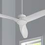 60" Quorum Kress Studio White Modern Ceiling Fan with Wall Control