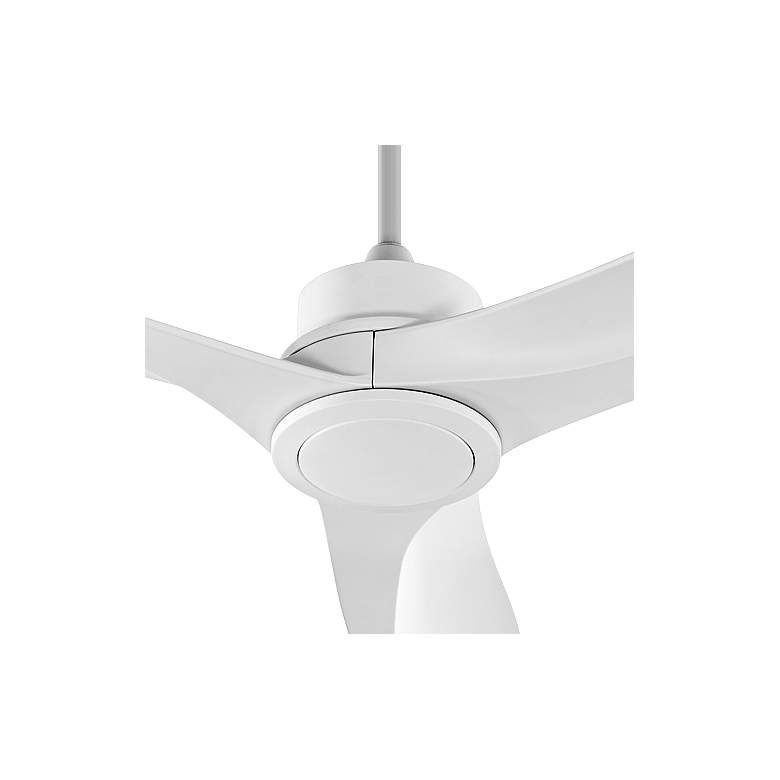 Image 3 60" Quorum Kress Studio White Modern Ceiling Fan with Wall Control more views