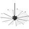 60" Quorum Mykonos Noir Large Ceiling Fan with Canvas Blades