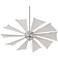 60" Quorum Mykonos Satin Nickel Ceiling Fan