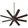 60" Quorum Proxima 8-Blade Oiled Bronze Ceiling Fan with Wall Control