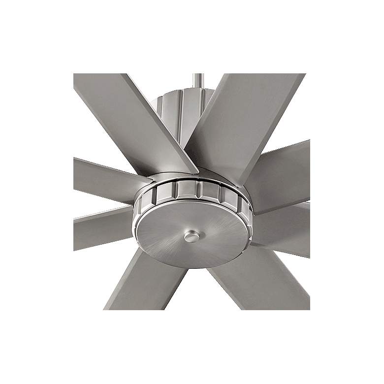 Image 3 60" Quorum Proxima Satin Nickel Large Ceiling Fan with Wall Control more views