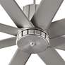 60" Quorum Proxima Satin Nickel Large Ceiling Fan with Wall Control