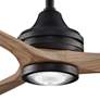 3_60" Spitfire Custom Dark Bronze Natural Damp Rated LED Fan with Remote more views