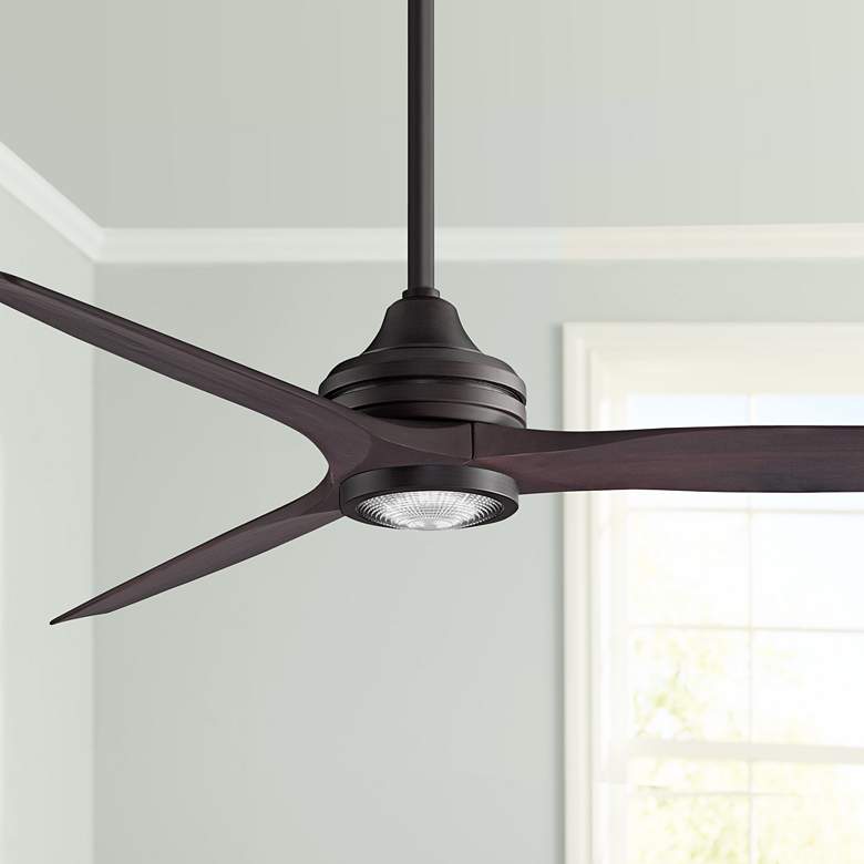 Image 1 60 inch Spitfire Dark Bronze - Dark Walnut LED Ceiling Fan