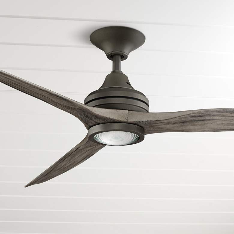 Image 1 60 inch Spitfire Matte Greige - Weathered LED Ceiling Fan