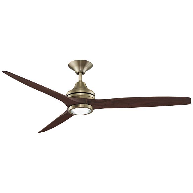 Image 1 60 inch Spitfire Satin Brass - Whiskey LED Ceiling Fan