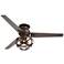 60" Spyder Bronze Orbital Weave Hugger Ceiling Fan