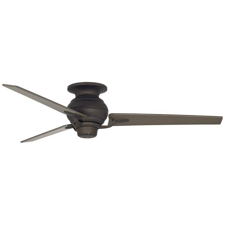 60 inch Spyder Bronze Tapered Blades Pull Chain Hugger Ceiling Fan more views